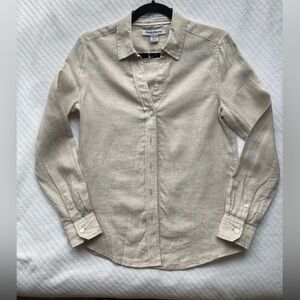 Tommy Bahama 100% linen shirt, beige, XXS
